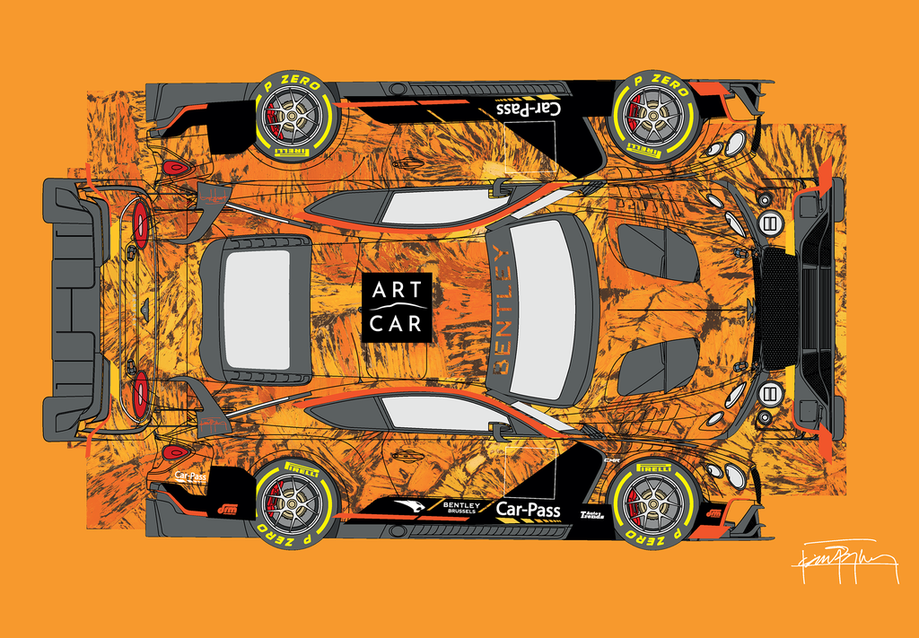 ART CAR GT3 Burned by Jean Boghossian Blueprint ART+3